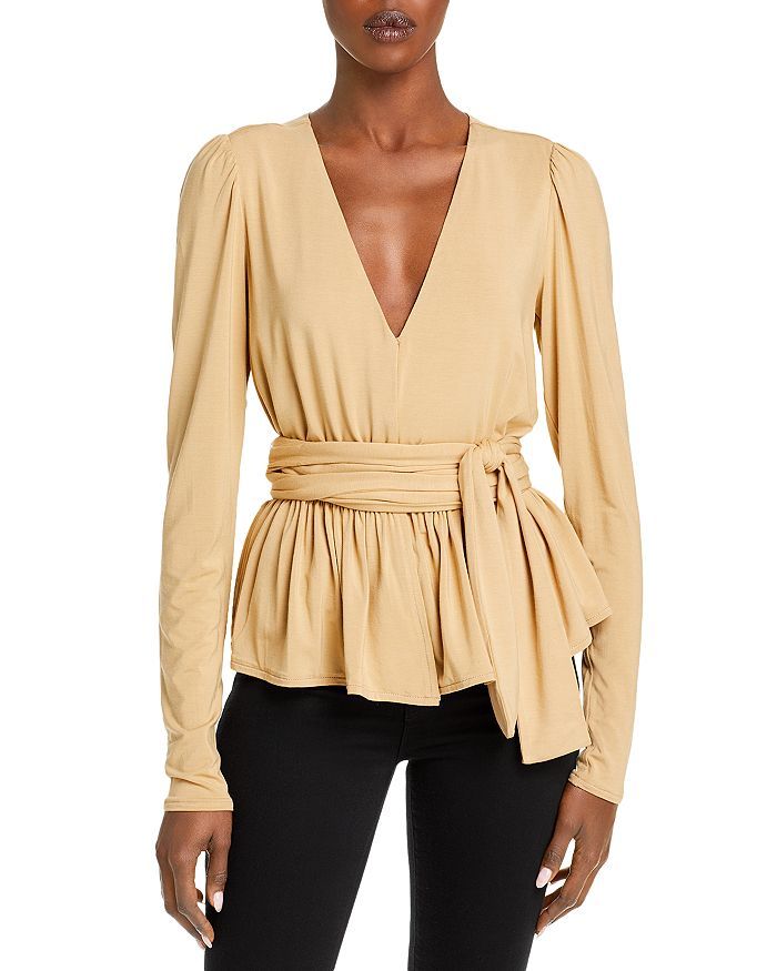 Belted Peplum Top | Bloomingdale's (US)