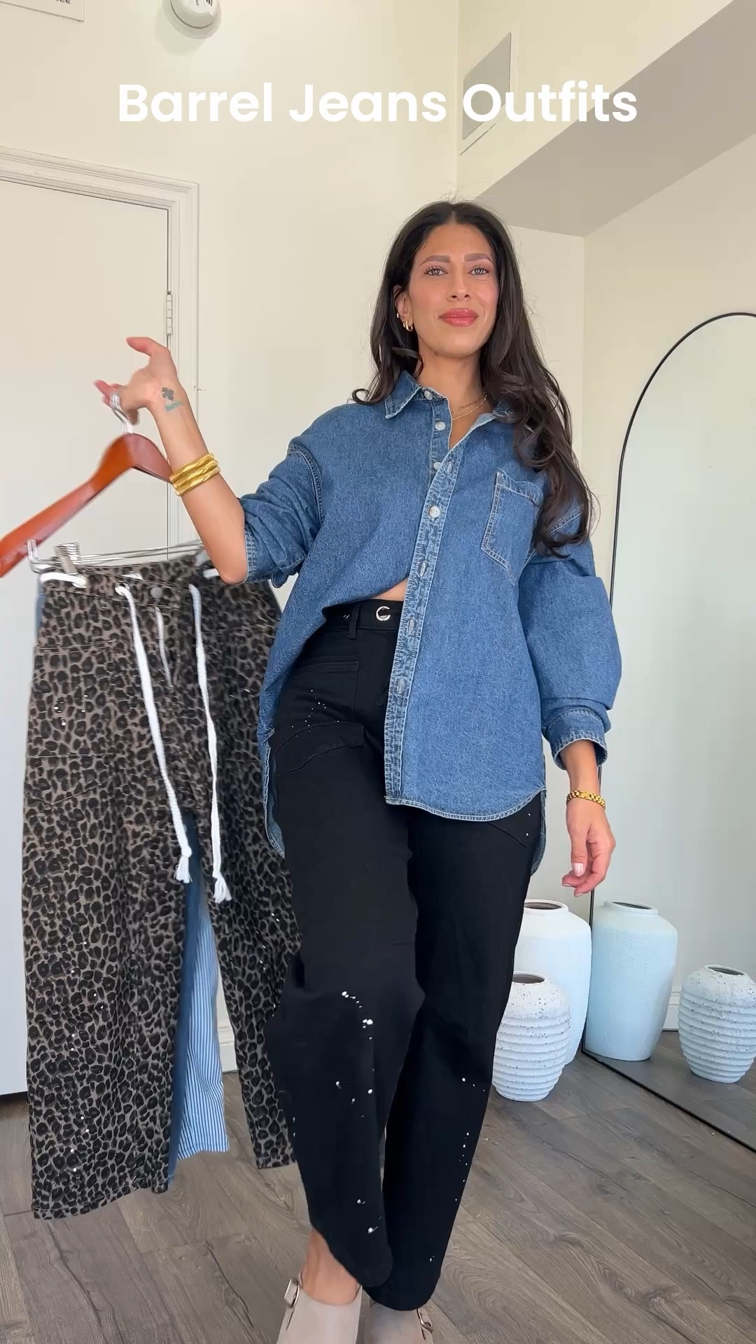 Barrel jeans outfits - wearing size 6 in the jeans 

#LTKMidsize #LTKSeasonal #LTKootd