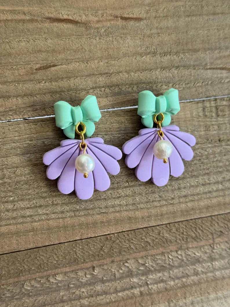 Mermaid Pearl Dangles - Etsy | Etsy (US)