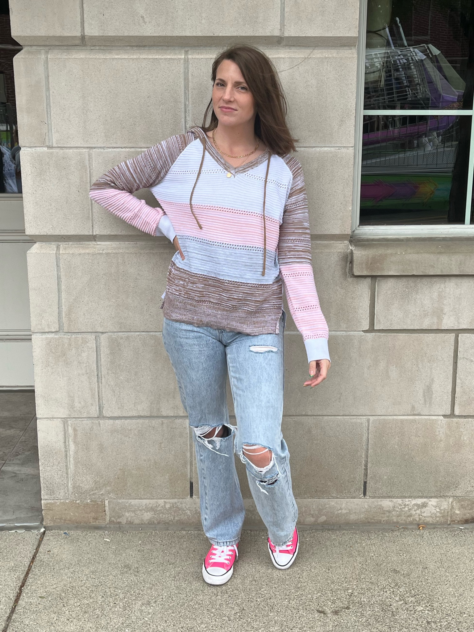 Cute color block hoodie!

#LTKunder50 #LTKstyletip #LTKSale