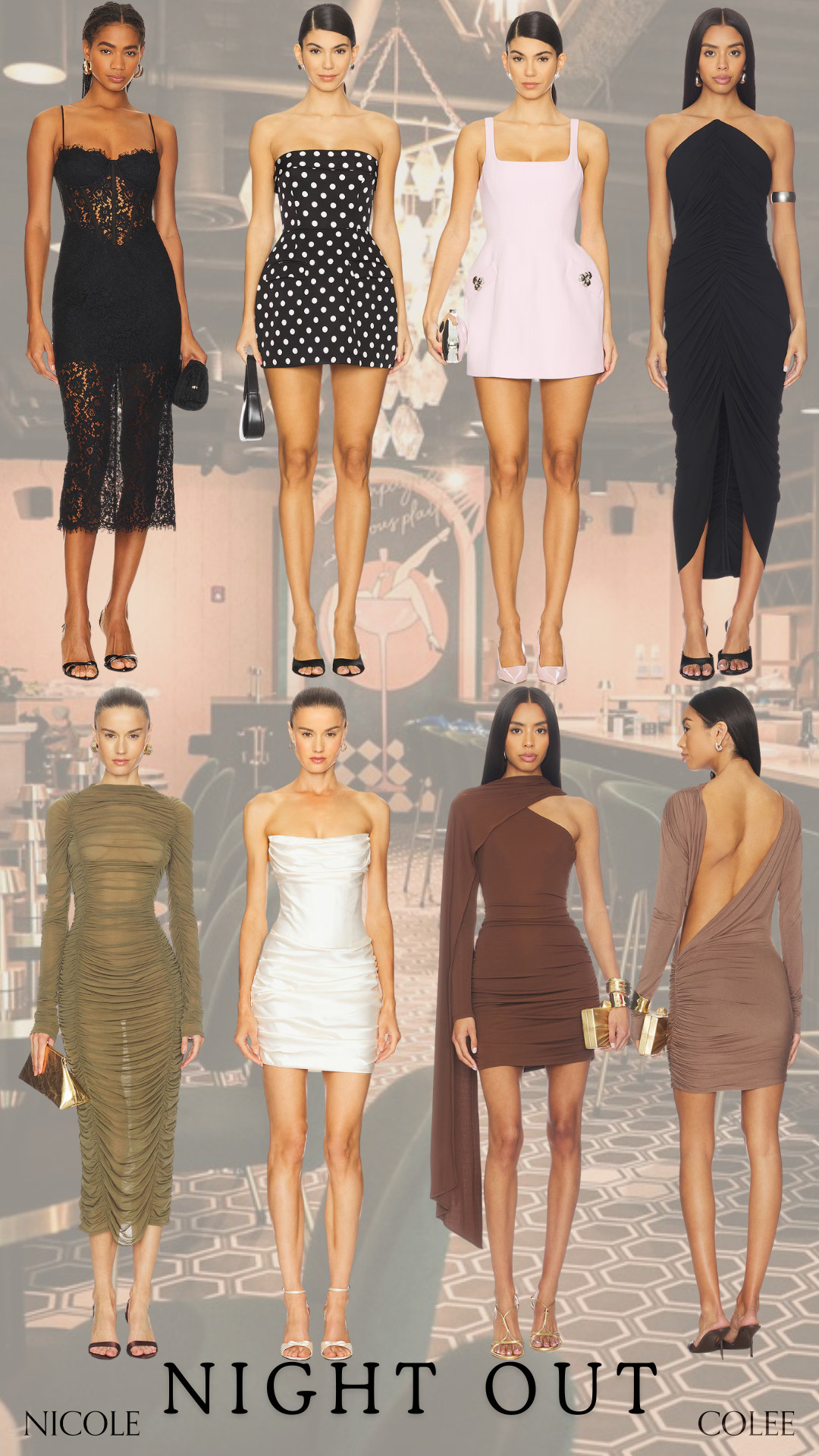 Need a dress for your next night out! Tons of fun options here!

Nicole Colee, Revolve, Date Night Dresses, wedding guest dresses, girls brunch, mini dress, long dress, strapless dresses 

 #LTKGiftGuide #LTKdayinmylife #LTKSeasonal