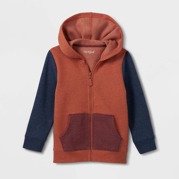 Toddler Boys' Fleece Zip-Up Hoodie Sweatshirt - Cat & Jack™ | Target