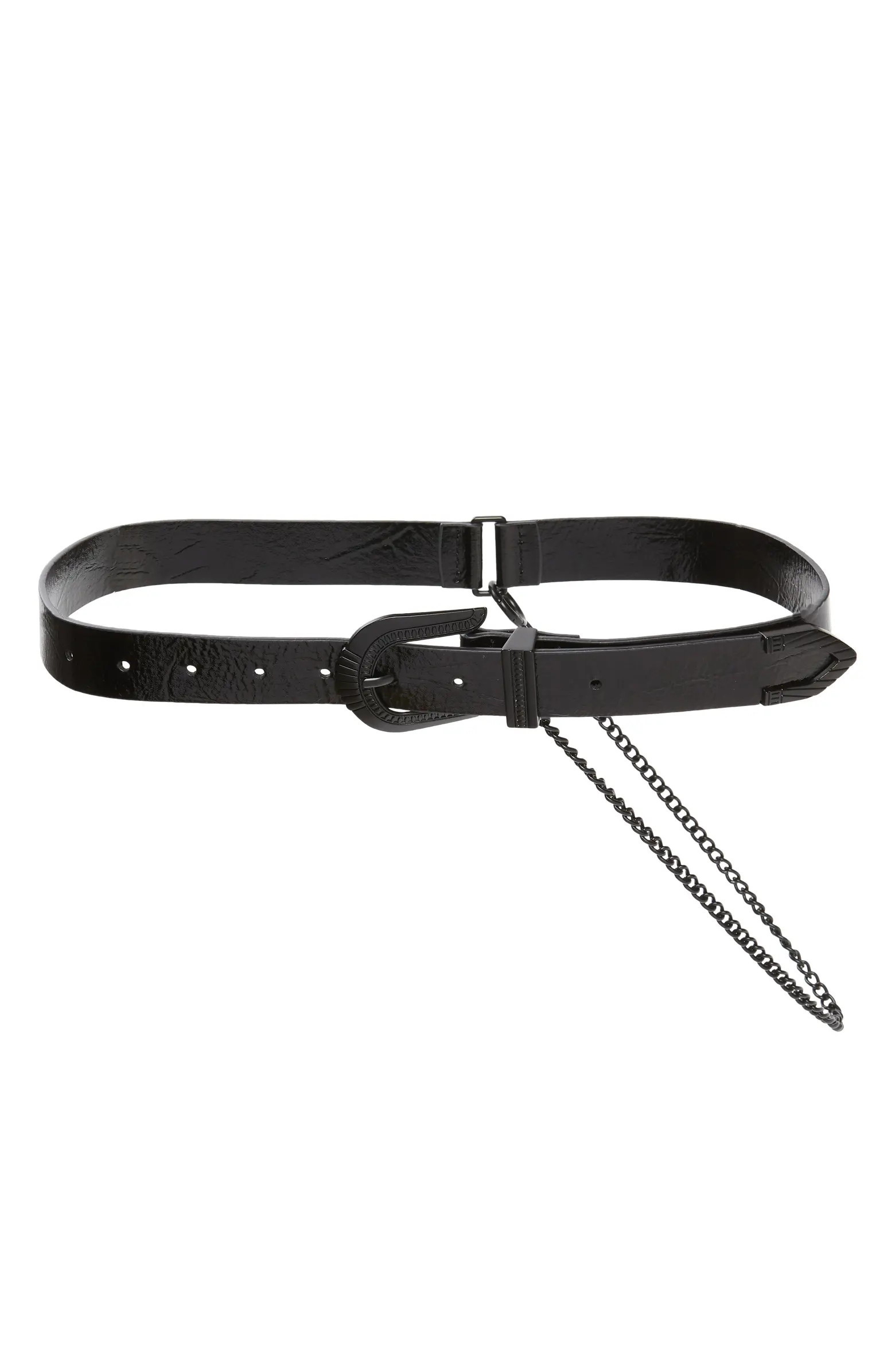 Topshop Faux Leather Western Chain Belt | Nordstrom | Nordstrom