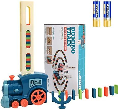 Domino Train Set- 2022 New Upgrade Automatic Domino Train Toy Electric Domino Train Dominoes Mach... | Amazon (US)