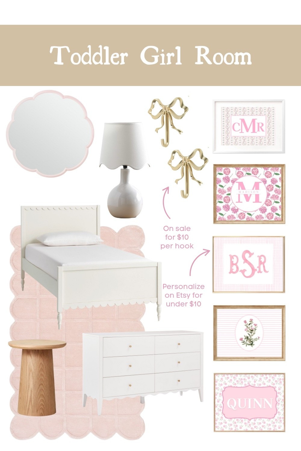 Baby girl nursery. Girls nursery. Baby girl room decor. Classic girl room. Classic girl nursery. Gingham nursery. White dresser. Scalloped mirror. Bow hooks. Floral nursery theme. Pink girl nursery. Little girl room. Toddler girl room. Big girl room decor. Toddler girl decor. #girlroom #toddlergirl .#girldecor 

#LTKHome #LTKKids