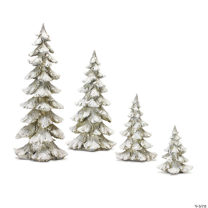 Melrose International Holiday Tree Decor (Set Of 4) 6.5In | Oriental Trading Company