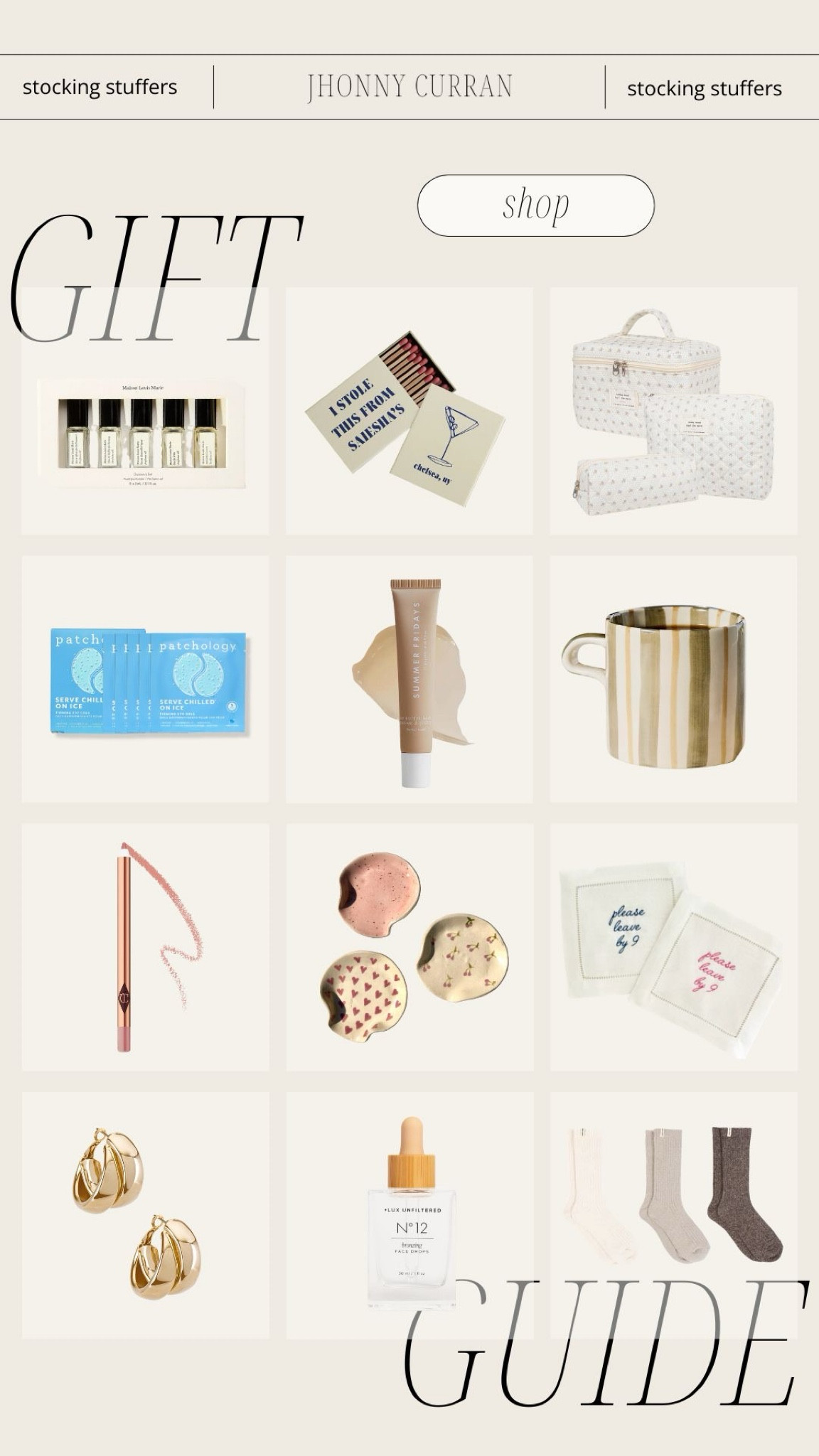 Stocking stuffers gift guide! Gift guide, stocking stuffers, Christmas.

#LTKHoliday #LTKBeauty #LTKGiftGuide