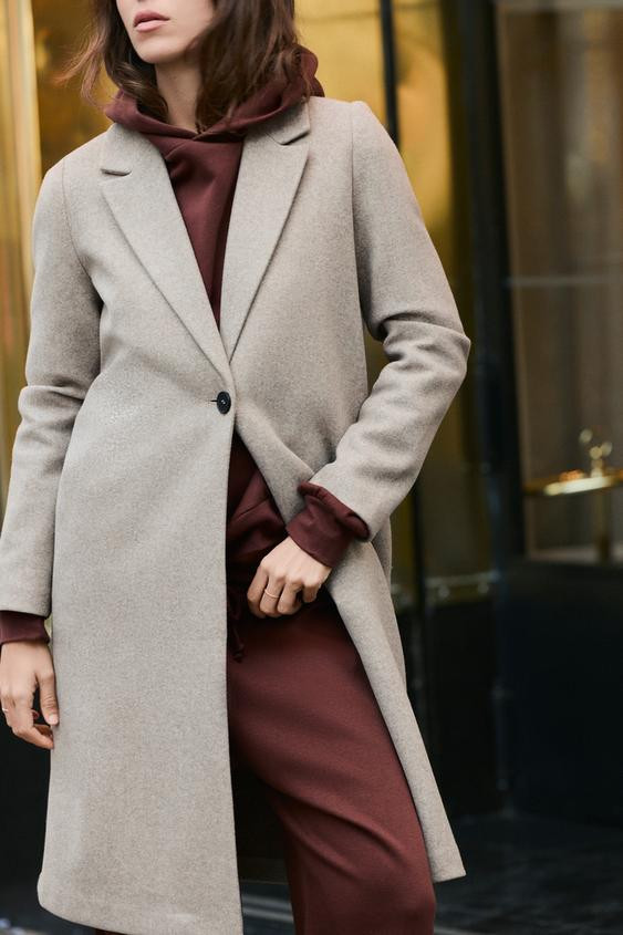 BUTTONED SOFT COAT | Zara US