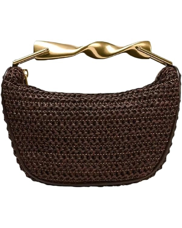 Bohemia Straw Beach Bag Women Macrame Shoulder Hobo Tote Handbag Travel Summer Beach Bags Top-han... | Amazon (US)
