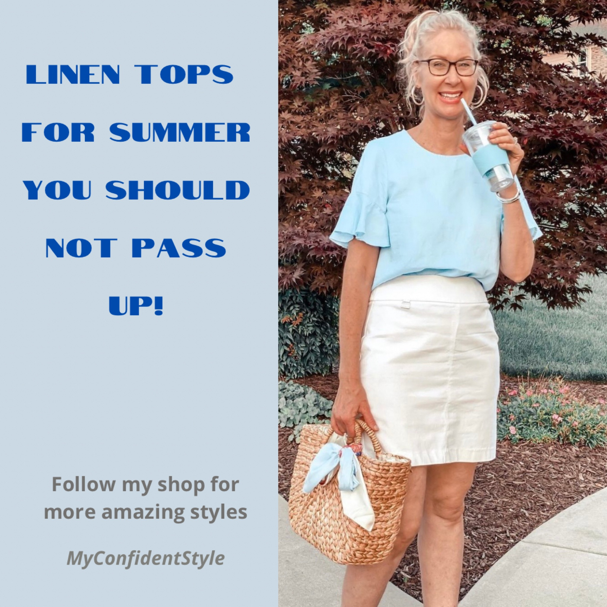Discover how to wear white this summer with these fashion ideas. Is timeless summer white outfits for women over 50s and 60s will help you stay stylish and fresh. From chic skirts and tops these elegant separates will find you feeling fabulous all season long.

Style Tip:
Want to go for a bold look?  Wear a white top with black pants or switch it up and wear black top with white skirt or bottoms .
If you want to soften the look wear white pants or skirt with a neutral tan or beige colored top, add a warm colored leather bag or a straw bag for a beautiful almost monochromatic. Look that is elegant chic and Classic!! 

Linen topc linen tops, summer outfit ideas, styling tip for women over 50, white outfit ideas, summer, chic outfit, chic looks

#LTKSeasonal #LTKStyleTip #LTKOver40