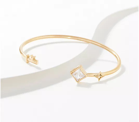 Valencia Key Key to Light Adjustable Cuff Bracelet, Stainless Steel | QVC