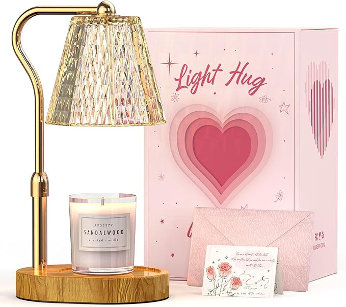 Candle Warmer Lamp with Timer Dimmable Gifts for Women, Adjustable Height Wax Warmer Lamp for Sce... | Amazon (US)