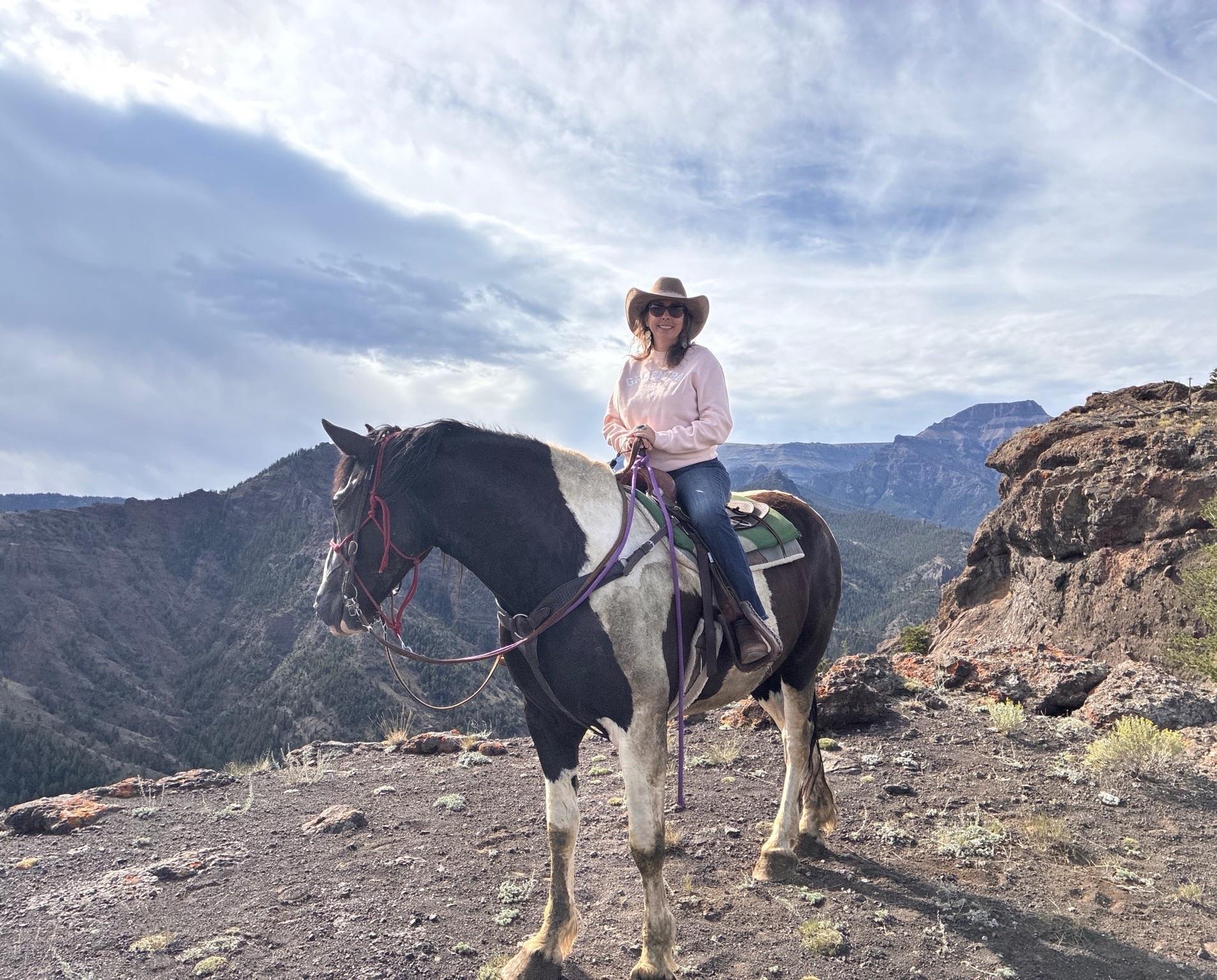 Yeehaw! Horseback riding in Cody, Wyoming.

#LTKOver40 #LTKActive #LTKTravel