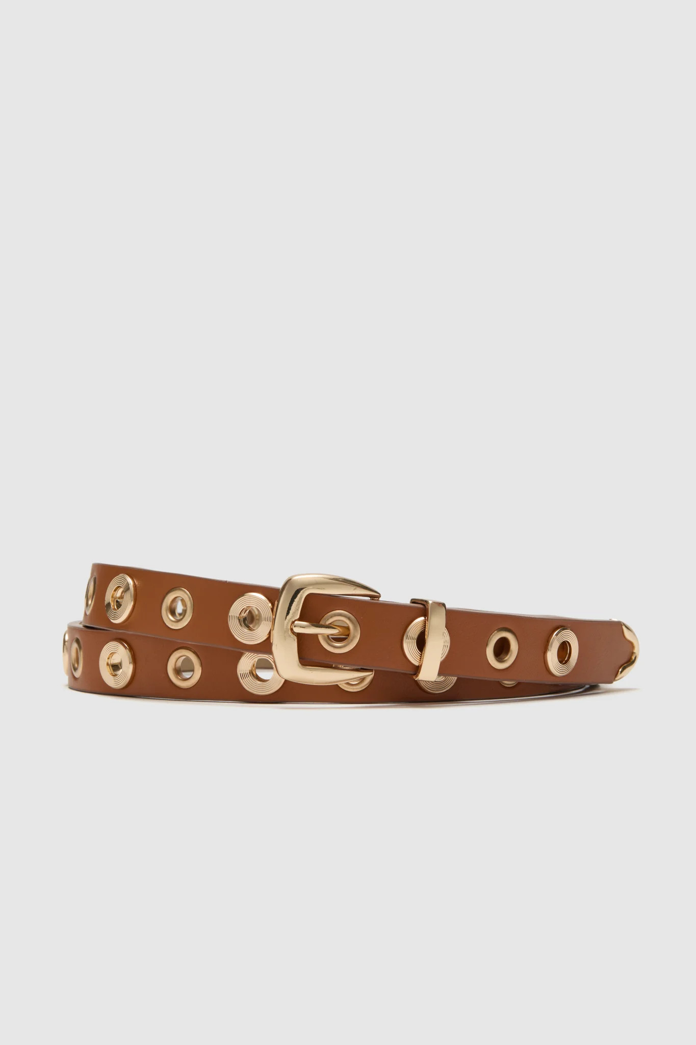 Brown Rivet Studded Belt | Tuckernuck (US)