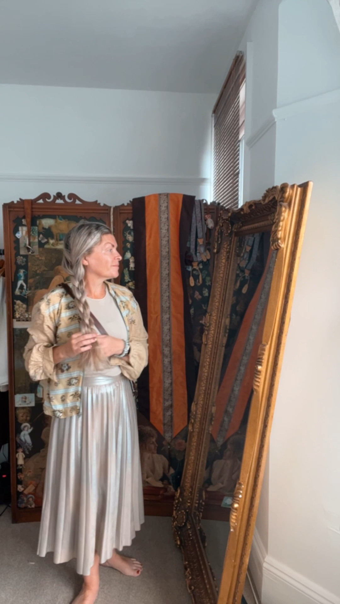 Styling cool gold into my outfit 

#LTKSeasonal #LTKStyleTip #LTKOver40