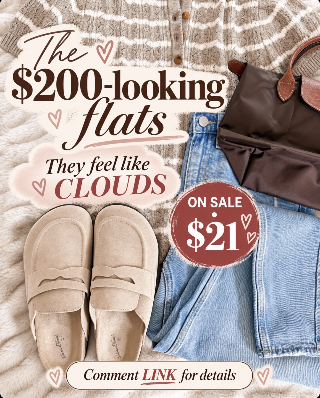 These flats look like a $200 pair but they’re on sale for $21—and they seriously feel like CLOUDS ☁️ The perfect everyday fall shoe! Comment LINK for details!

#LTKSaleAlert #LTKOver40 #LTKSeasonal