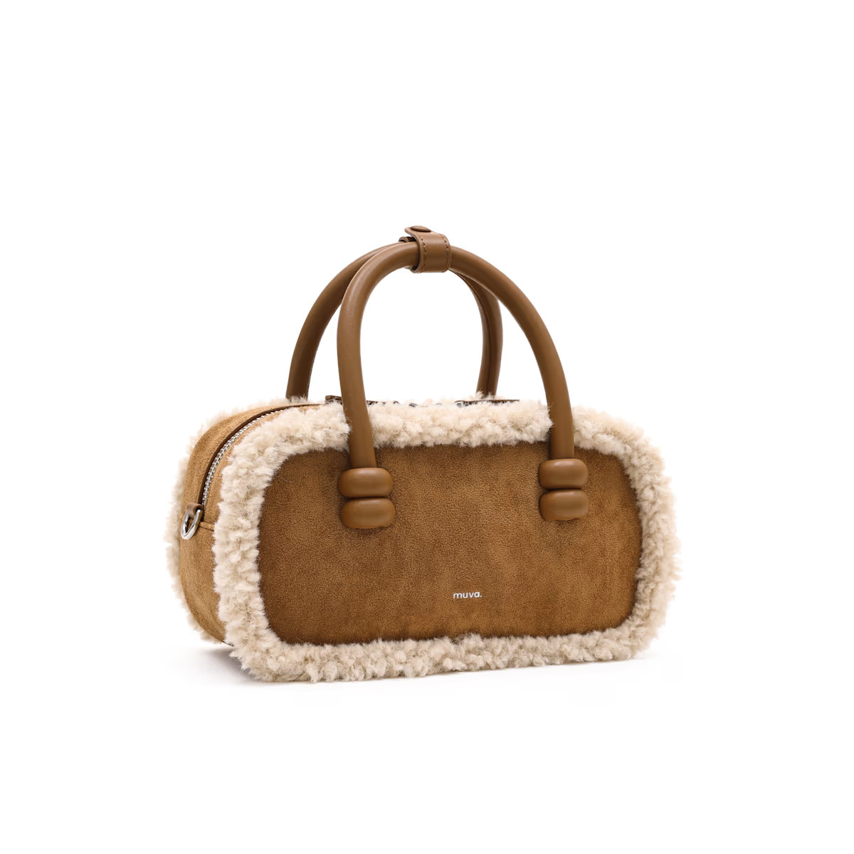 Oslo Latte Brown Wool Bag | Wolf & Badger