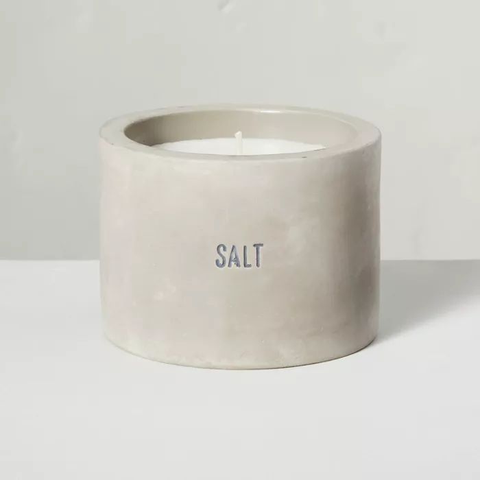 5oz Salt Soy Blend Mini Cement Candle - Hearth & Hand™ with Magnolia | Target