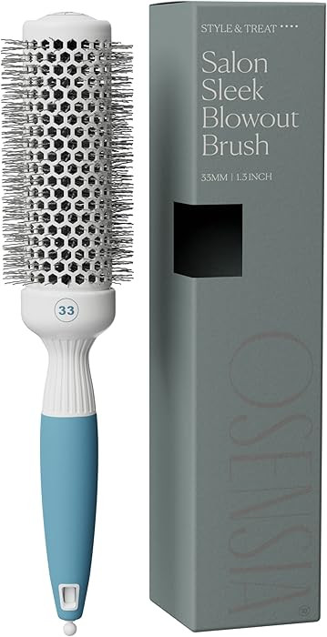 Professional Round Brush for Blow Drying - Small Ceramic Ionic Thermal Barrel Brush for Sleek, Pr... | Amazon (US)