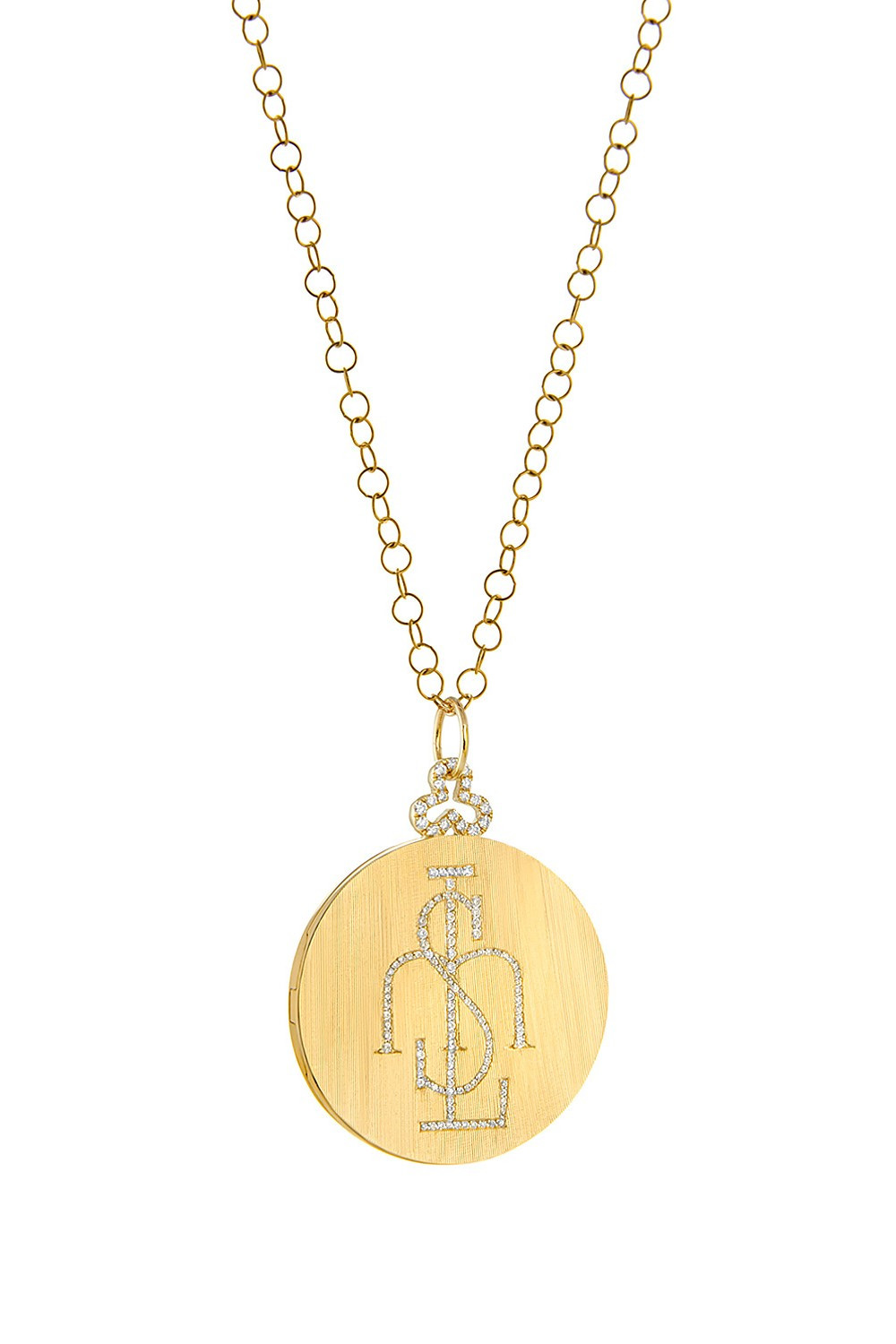 Deluxe Diamond Trefoil Locket in 18K Gold | Devon Woodhill