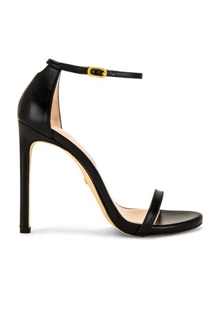 Stuart Weitzman Nudist Heel in Black from Revolve.com | Revolve Clothing (Global)