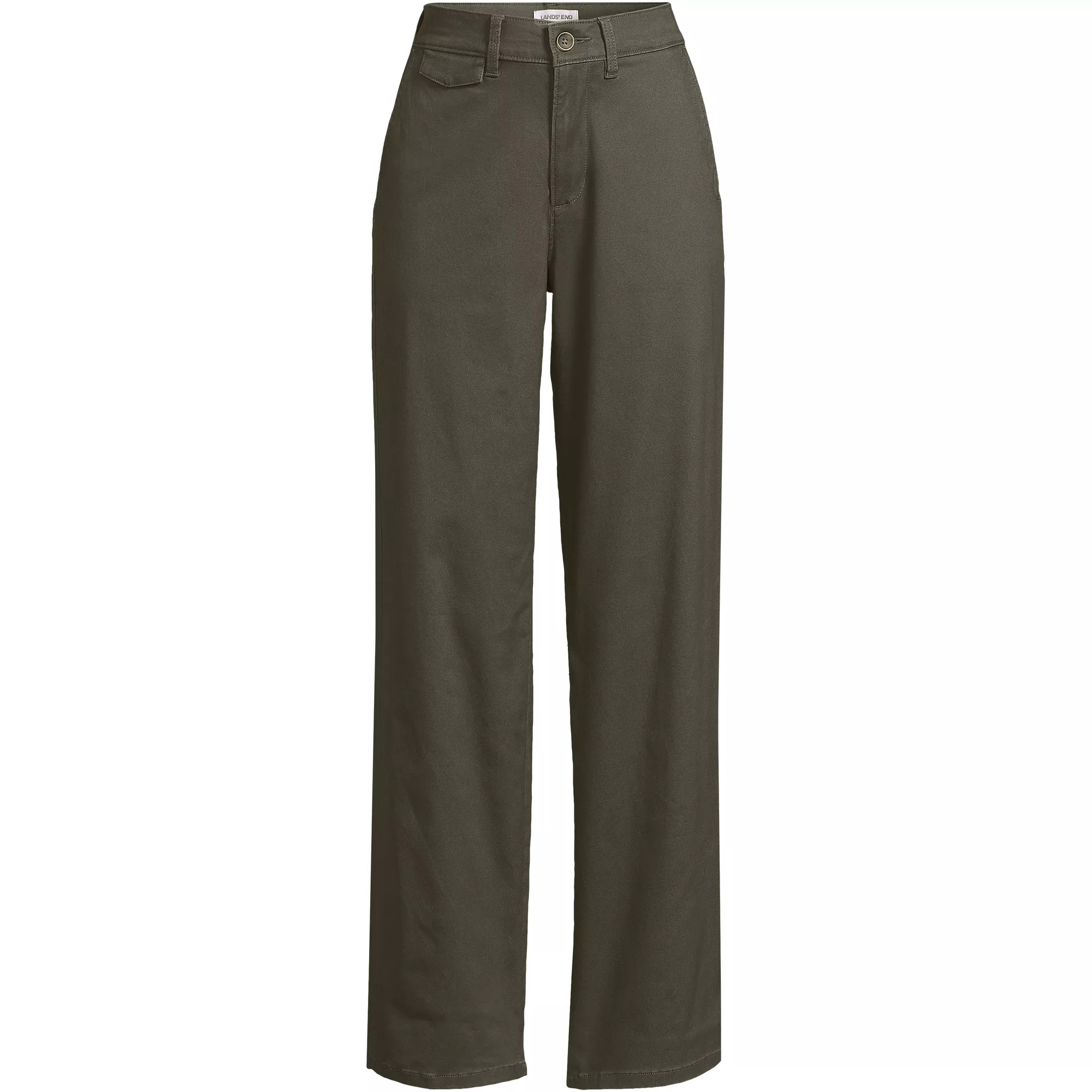 Women's Chino High Rise Rail Straight Leg Pants | Lands' End (US)