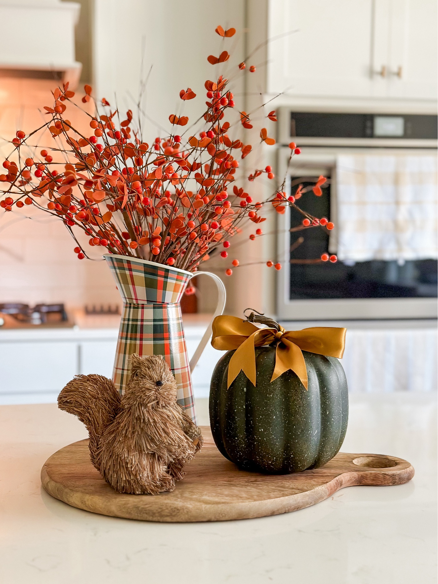 Easy fall centerpiece for island or table. Ad whimsy to your decor with these cute woodland animals. 

#falldecor

#LTKFamily #LTKHome