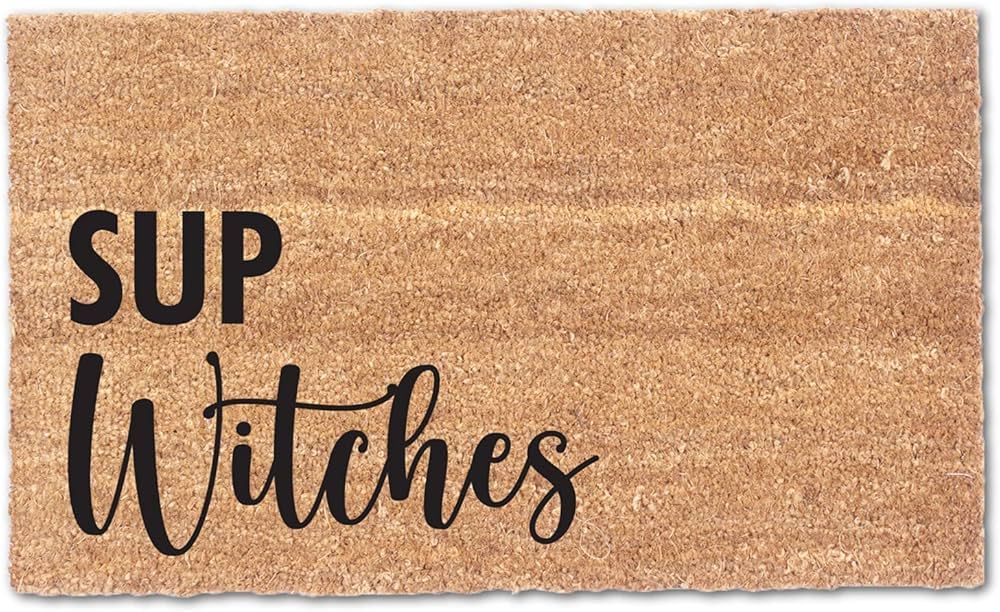 COCO MATS 'N MORE Witch Rug - Sup Witches Door Mat | Size: 18" x 30" x 0.6" Sup Witches Door Mat ... | Amazon (US)