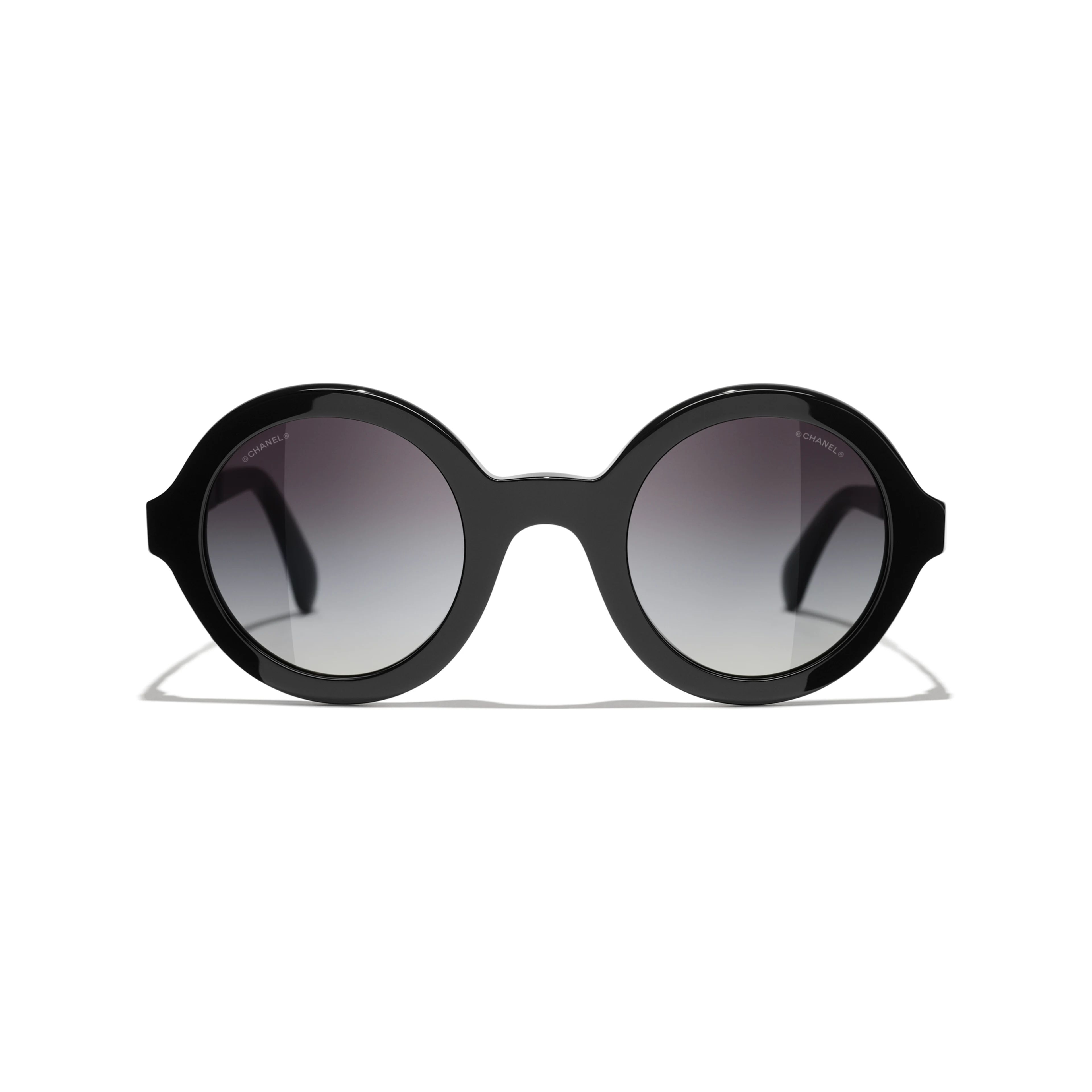Sunglasses: Round Sunglasses, acetate & metal — Fashion | CHANEL | Chanel, Inc. (US)