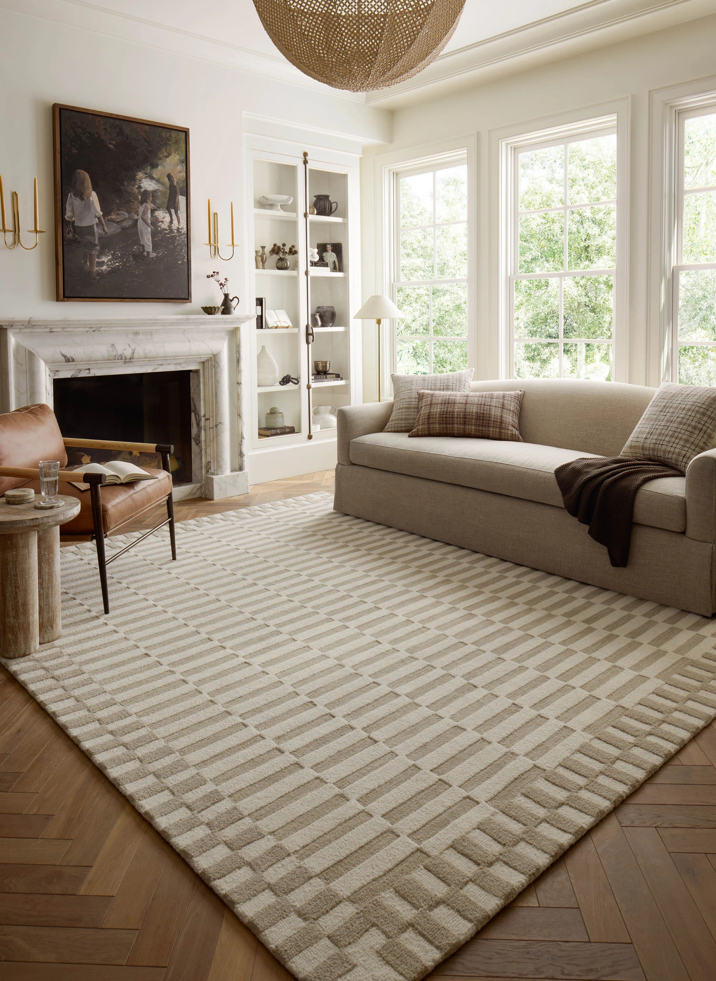 Chris Loves Julia x Loloi Bradley Ivory / Beige Area Rug | Wayfair North America
