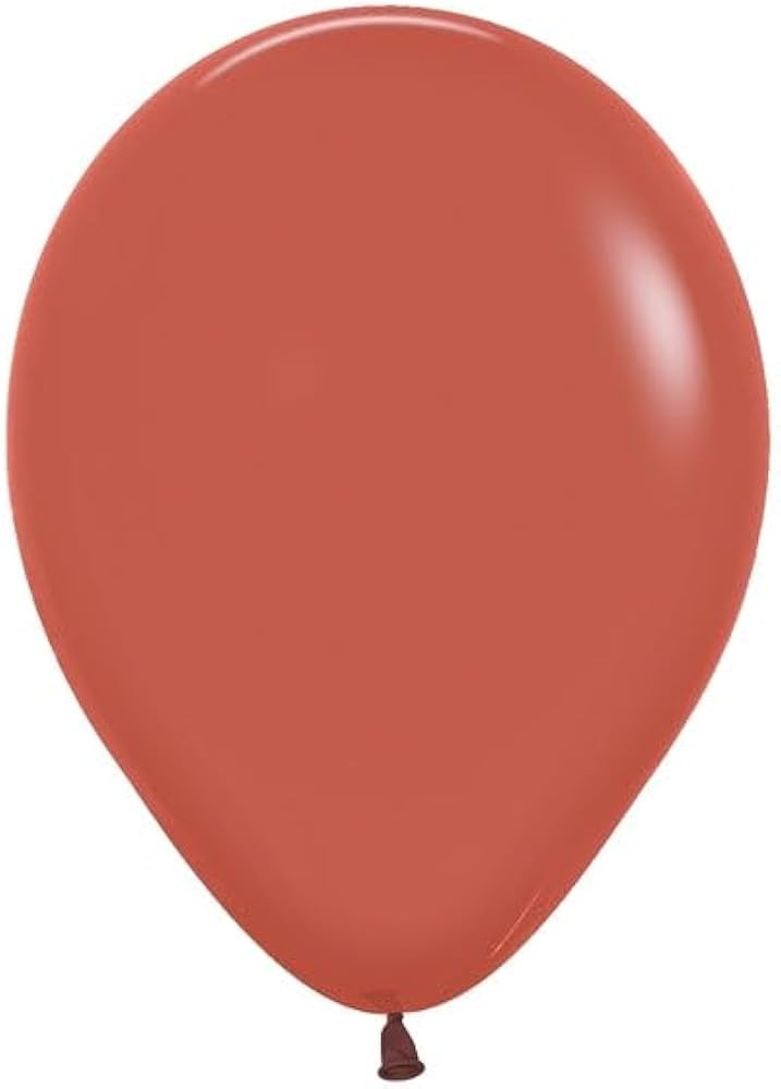 Deluxe Terracotta Round Latex Balloon 11" | 25 balloons | Amazon (US)