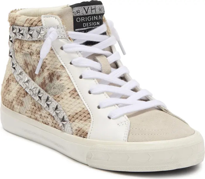VINTAGE HAVANA Zia Snake Embossed Genuine Calf Hair High Top Sneaker | Nordstromrack | Nordstrom Rack