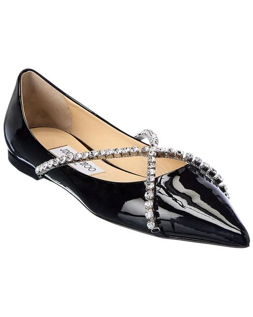 Jimmy Choo Genevi Patent Flat | Shop Premium Outlets