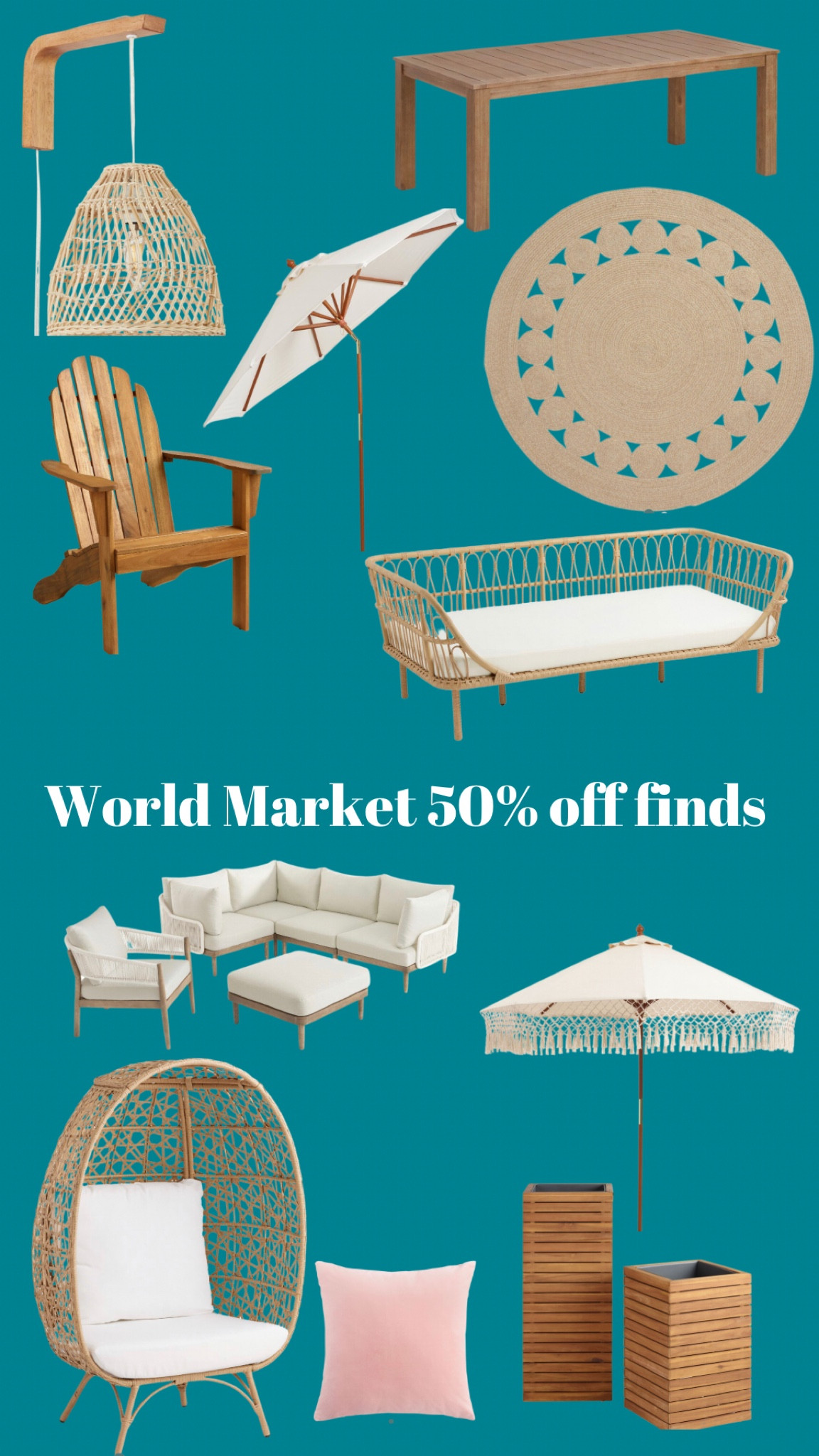 50% off outdoor sale finds!! 

#LTKFind #LTKsalealert #LTKhome