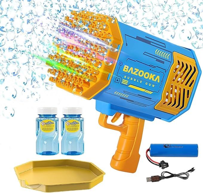 Bubble Gun, Bubble Machine, kids toy, Bubble Blower, Foam machine, Fun Gifts for Birthday, Bubble... | Amazon (US)