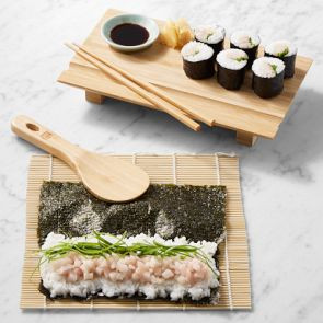 Joyce Chen Bamboo Sushi Board and Sushi Roller Kit | Williams-Sonoma