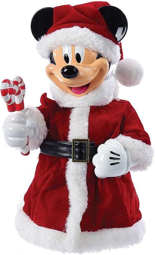 Kurt Adler 10-Inch Mickey Mouse Treetop/Tablepiece with Bendable Arms | Amazon (US)