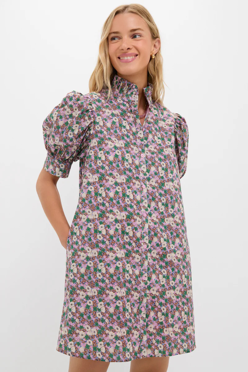 Purple Multi Floral Louisa Mini Dress | Tuckernuck (US)
