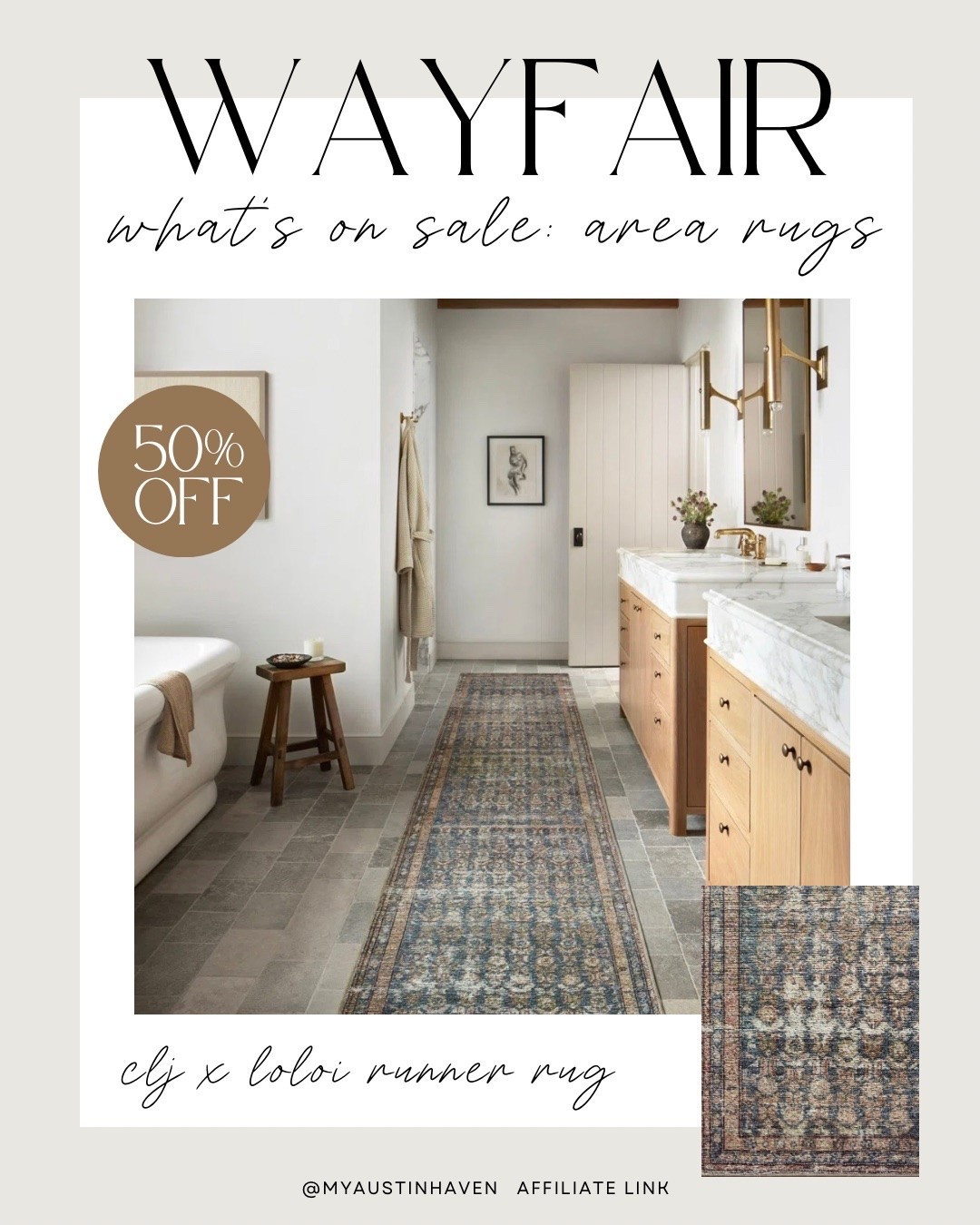 Gorgeous runner under $45!! Love this pattern & color palette 😍

Wayfair Sale, Loloi Rug, Runner Rug, memorial day weekend sale

#LTKSaleAlert #LTKHome