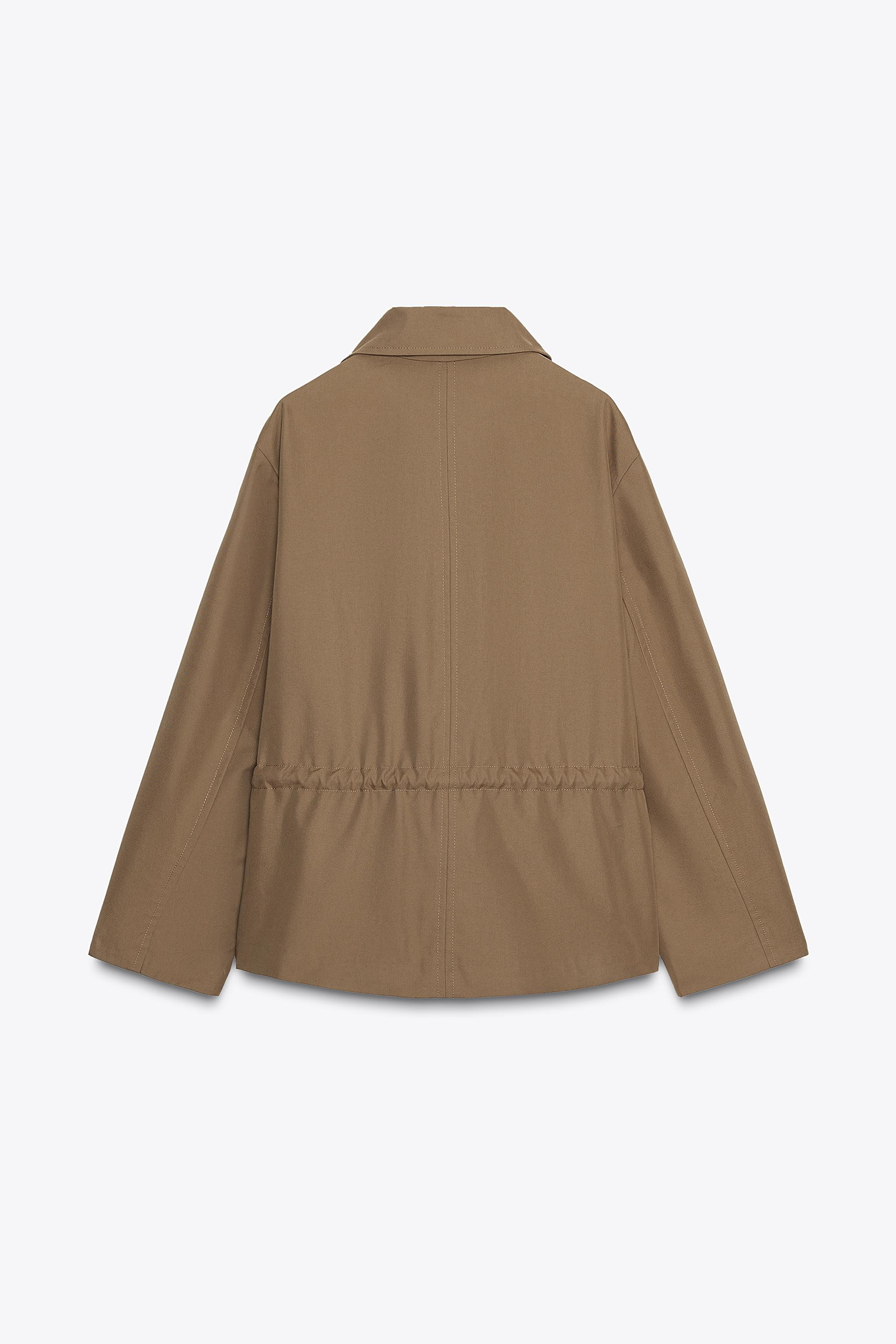 ZW COLLECTION SHORT PARKA WITH ADJUSTABLE WAIST | Zara UK