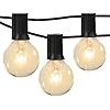 Moonflor 50Ft G40 Patio String Lights with 50 Clear Edison Bulbs & 2 Spare Bulbs for Indoor/Outdo... | Amazon (US)