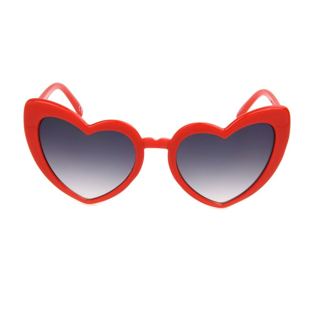 Women's Heart Shaped Sunglasses - Wild Fable Red, Size: Small | Target