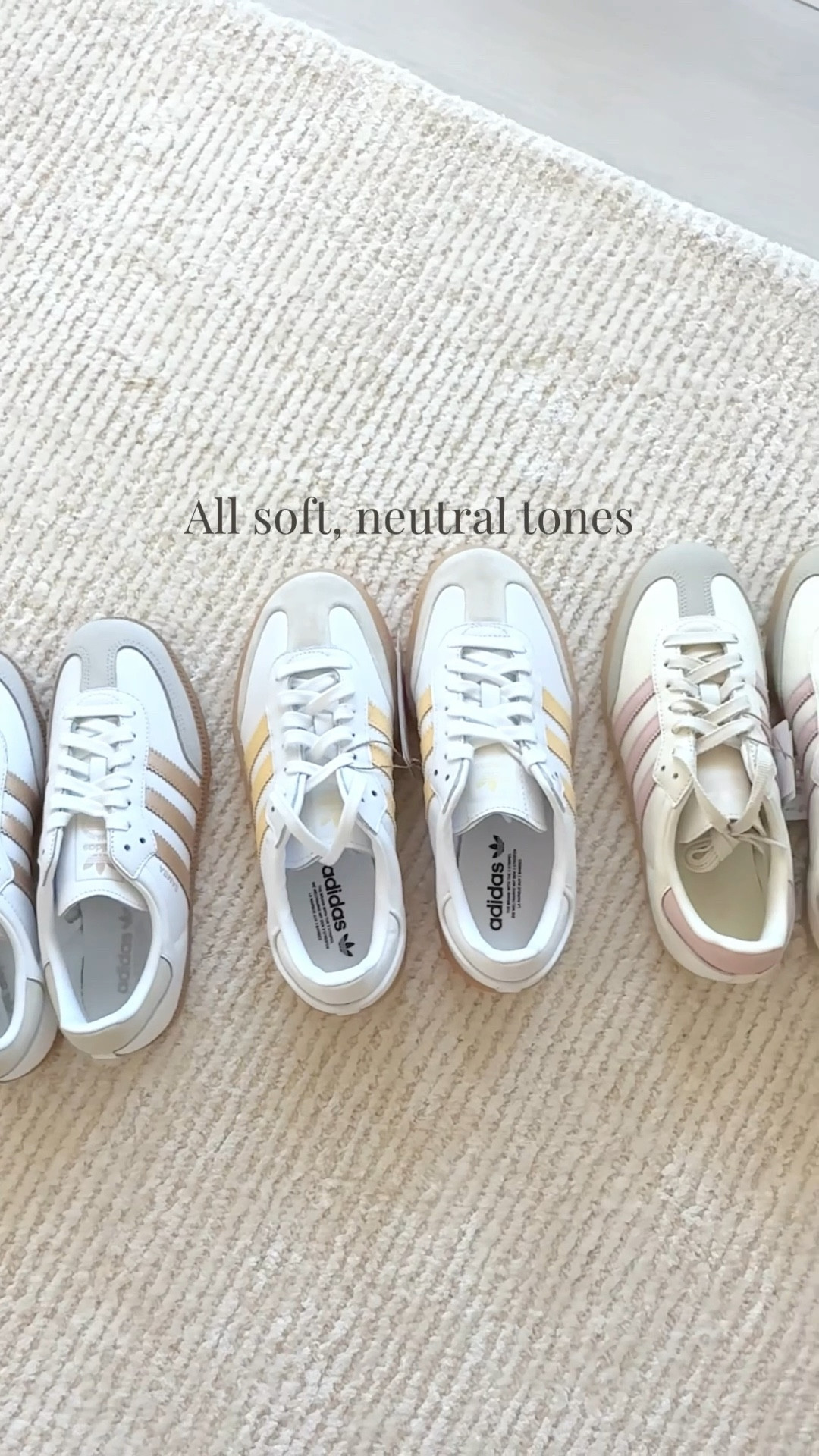 Neutral sneakers that I’ll be wearing on repeat this spring. 🤍 The platform are on sale right now for $61 and also come in a few other colors. 
I size down 1/2 size in Samba‘s. They’re super comfy with the softest leather, and no need to break in. 🤍

#LTKSaleAlert #LTKActive #LTKSeasonal