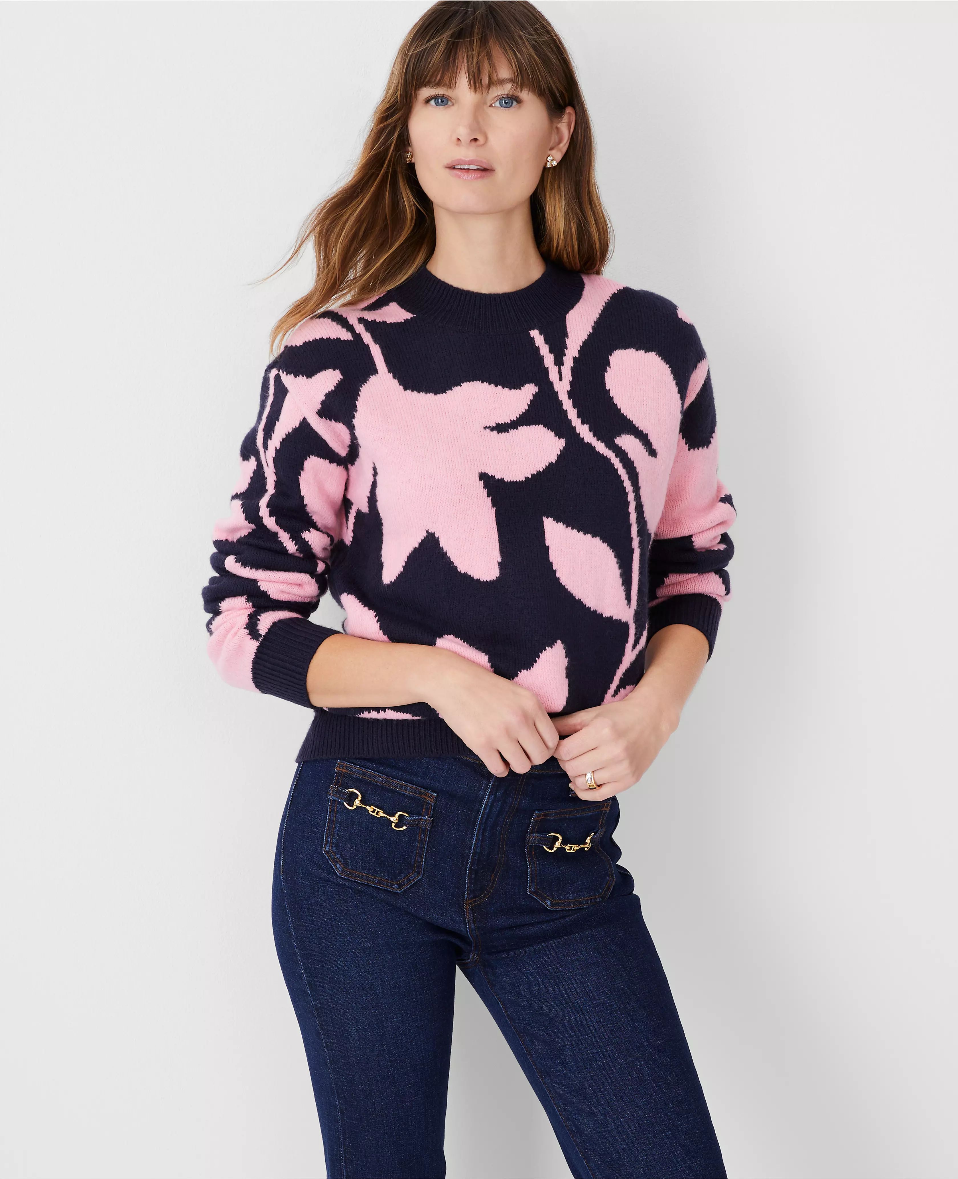 Floral Wedge Sweater | Ann Taylor (US)