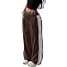 ZAFUL Womens Wide Leg Sweatpants Double Waisted Plaid Patchwork | Amazon (US)