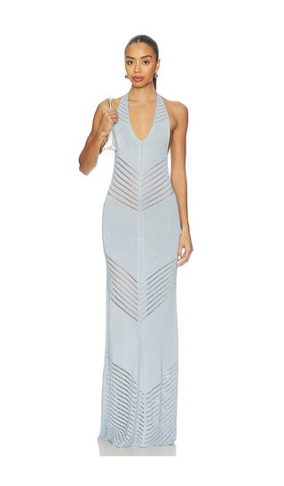 Roma Maxi Dress in Azure | Revolve Clothing (Global)