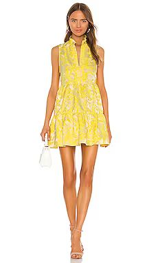 Amanda Uprichard Sleeveless Saffron Dress in Portofino Brocade from Revolve.com | Revolve Clothing (Global)