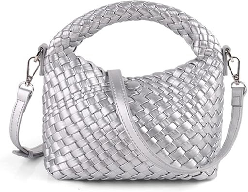 Small Hand Woven Handbags for Women Shoulder Crossbody Bag Girls Purses Cassual Top Handle Bags H... | Amazon (US)