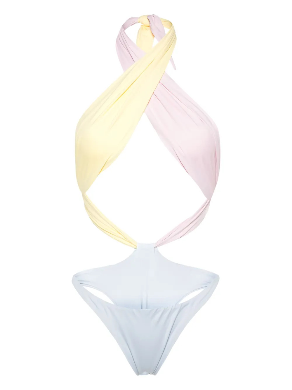 Showpony colourblock swimsuit | Farfetch Global