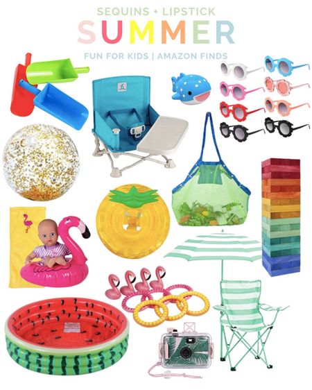 Amazon Finds: Summer Fun Kid Items beach toys, toddler toys, summer toys, pool toys, kids sunglasses, and kids pools! So many great option to have a blast with this summer!

#LTKParties #LTKSeasonal #LTKSwim